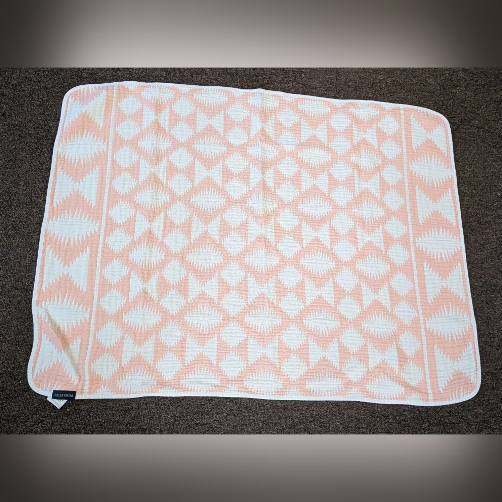 Pendleton Falcon Cove Baby Blanket 100% Organic Cotton Woven 30x40